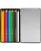 Цветни акварелни моливи Caran d'Ache School - 12 цвята, метална кутия - 2t