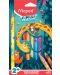 Цветни моливи Maped Jungle Fever - Jumbo, 12 цвята - 1t