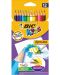 Цветни моливи BIC Kids - акварелни, 12 цвята - 1t