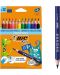 Цветни моливи BIC JUMBO - Ecolutions, триъгълни, 12 цвята - 1t