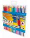 Цветни моливи Mitama - Erasable, 18 цвята, с гума - 1t