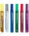 Цветни лепила Deli Stick Up - Glitter Classic, 6 х 12 ml - 2t