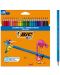 Цветни моливи BIC Kids - Tropicolors, 24 цвята - 1t