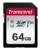 Карта памет Transcend - 64 GB, SDXC I, C10, U3, V30 - 1t