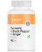 Turmeric + Black Pepper + Ginger, 90 таблетки, OstroVit - 1t