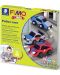 Творчески комплект Staedtler Fimo Kids - Направи си сам фигурки от глина, Police Race - 1t