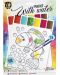 Творчески комплект Grafix Colouring - за рисуване с вода, 10 листа и 2 четки - 1t