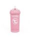 Бебешка чаша със сламка Twistshake Straw Cup - Розова, 360 ml - 1t