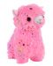 Плюшена играчка Morgenroth Plusch - Розова алпака с цветни звезди, 21 cm - 1t