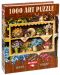 Дървен пъзел Art Puzzle от 1000 части - Цветна градина, Санди Линам Клоуг - 1t