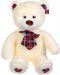Плюшена играчка Morgenroth Plusch – Бял мечок с панделка, 90 cm - 1t