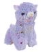 Плюшена играчка Morgenroth Plusch - Лилава алпака с цветни звезди, 21 cm - 1t