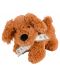 Плюшена играчка Morgenroth Plusch - Кафяво кученце с панделка, 25 cm - 1t