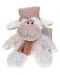 Плюшена играчка Morgenroth Plusch – Зимна овчица с розова шапка и шал, 25 cm - 1t