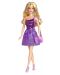 Кукла Mattel - Барби с лилава рокля - 1t