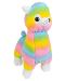 Плюшена играчка Morgenroth Plusch - Стояща алпака в цветовете на дъгата, 60 cm - 1t