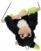 Плюшена играчка Morgenroth Plusch – Весела маймунка със зелени лапички и опашка, висяща на пръчка, 30 cm - 1t