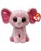 Плюшена играчка TY Beanie Boos - Розов слон Ellie, 15 cm - 1t