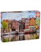Пъзел Educa от 1000 части - Кривите къщи в Амстердам - 1t