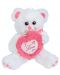 Плюшена играчка Morgenroth Plusch - Мече с розово сърце I Love You, 36 cm - 1t