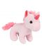 Плюшена играчка Morgenroth Plusch - Розово бебе еднорог, 18 cm - 1t