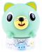Пищяща гумена играчка Sankyo Toys - Jabber Ball, коте, зелено - 1t