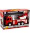 Детска играчка Jinheng - Пожарна кола, със светлини, звук и стълба - 1t
