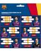 Ученически етикети Ars Una FC Barcelona - 18 броя, с номера - 1t