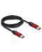Удължителен кабел Delock - 82753, USB-A/USB-А, 2 m, черен/червен - 1t