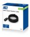 Удължителен кабел ACT - AC6005, USB-A/USB-A, 5 m, черен - 2t