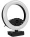 Уеб Камера Arozzi - Occhio True Privacy Ring Light, FHD, черна/бяла - 2t