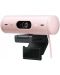 Уеб камера Logitech - Brio 500, 1080p, розова - 1t