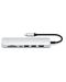 USB хъб Satechi - Aluminium Slim Multiport, 7 порта, USB-C, сребрист - 3t