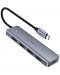  USB хъб Ugreen - CМ219, 4xUSB3.0, USB-C, сив - 1t