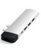 USB хъб Satechi - Aluminium Pro, 6 порта, USB-C, сребрист - 2t
