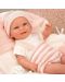Усмихната кукла-бебе Arias - Роса в розово, реално тегло, 35 cm - 7t