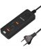 USB хъб Canyon - H-10, 4 порта, черен - 1t