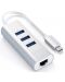 USB хъб Satechi - Aluminium, 4 порта, USB-C, сребрист - 2t