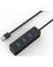 USB хъб Orico - W5PH4-U3, 4 порта, USB-A, черен - 1t