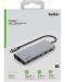 USB хъб Belkin - Connect-INC009btSGY, 7 порта, USB-C, сив - 4t