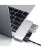 USB Хъб Satechi - Aluminium Passthrough, 5 порта, USB-C, сребрист - 6t