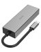 USB-C хъб Hama - 200108, 4 порта, сив - 2t