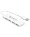 USB хъб Orico - FL01-WH, 4 порта, USB 2.0, бял - 1t