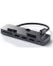 USB хъб Satechi - Aluminum Clamp Pro, 6 порта, USB-C, сив - 2t