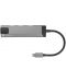 USB хъб Natec - Fowler Go, 5 порта, USB-C, сив - 4t