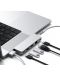 USB хъб Satechi - Aluminium Pro Hub Mini, 6 порта, USB-C, сребрист - 4t