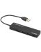 USB хъб Tellur - TLL321041, 4 порта, черен - 2t