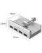 USB хъб Orico - MH4PU-SV-BP, 4 порта, USB-А, сребрист - 4t