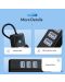 USB хъб Orico - PW3UR-U3-015-BK, 4 порта, USB-A, черен - 9t