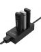USB хъб Orico - HR01-U3-V1-BK-BP, 4 порта, USB-А/LAN, черен - 2t